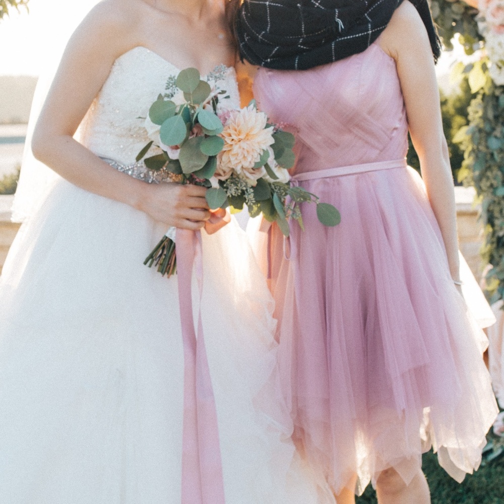 ASOS mini multi layers bridesmaid Dress